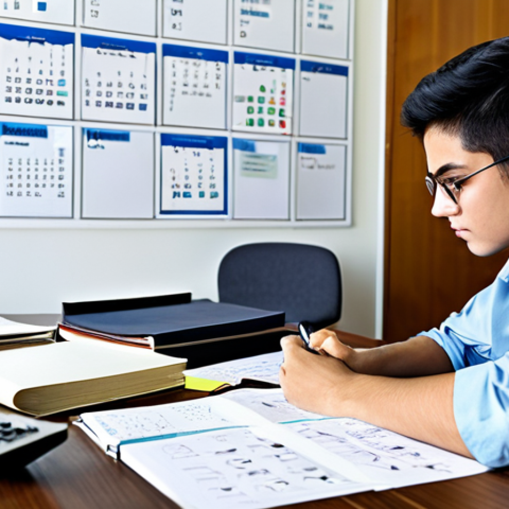 경비지도사 필기 공부 비법 - Strategic Planning**

"A focused student at a desk covered in books and notes, with a mind map visua...