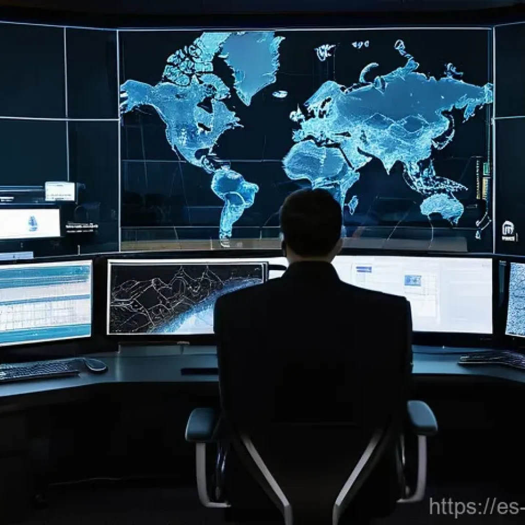 경비지도사 필수 참고 자료 - **Prompt 1: AI-Powered Urban Surveillance Command Center**
"A wide shot of a futuristic, dimly l...