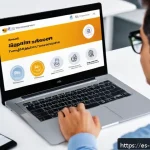Home 23 경비지도사 교재 선택 기준 - A detailed digital classroom scene showing a Spanish safety supervisor training course on a modern l...